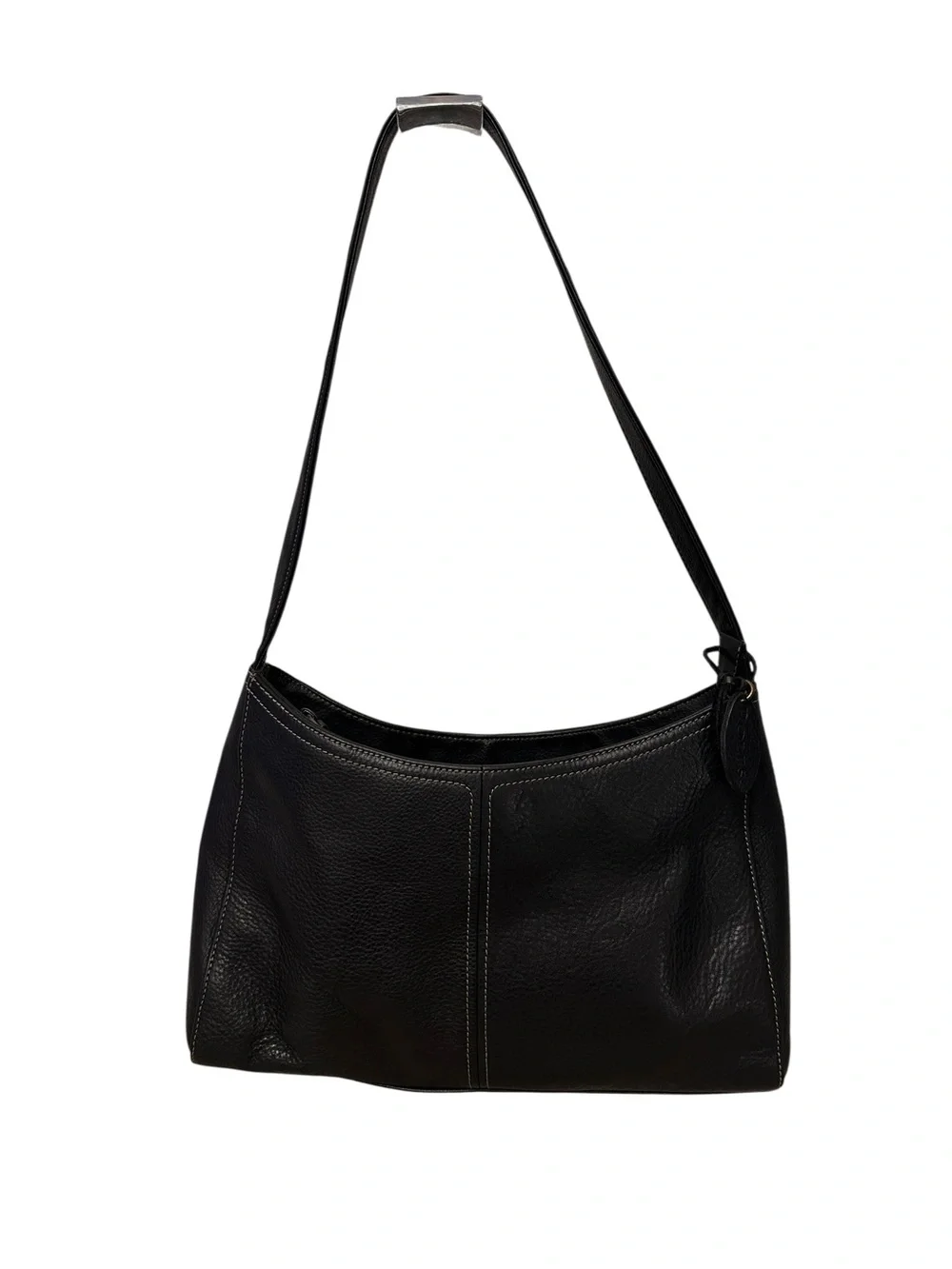 Rolfs Vintage Y2K Black Genuine Pebbled Leather Shoulder Bag Purse